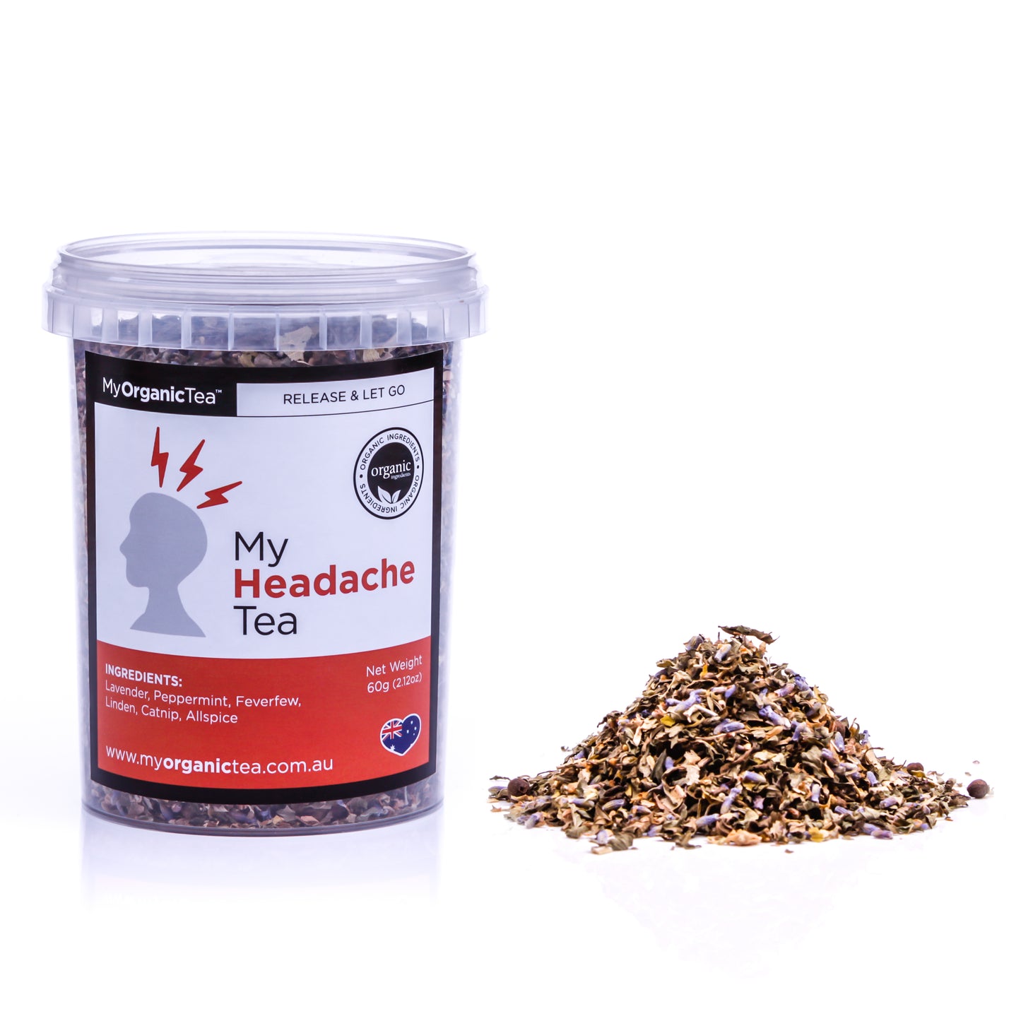 My Headache Tea 60 Grams (30 Serves) - OrganiTea Australia